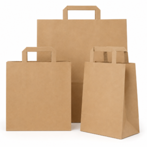 brown bag flat handel main